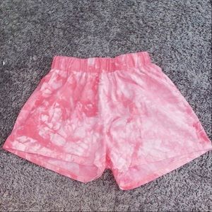 Pink tie dye shorts!